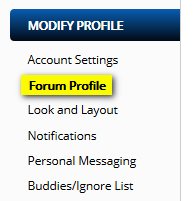 How to add an Avatar to your Profile